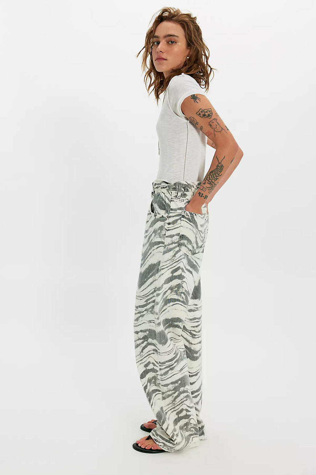 AGOLDE Lyonne Printed Jeans