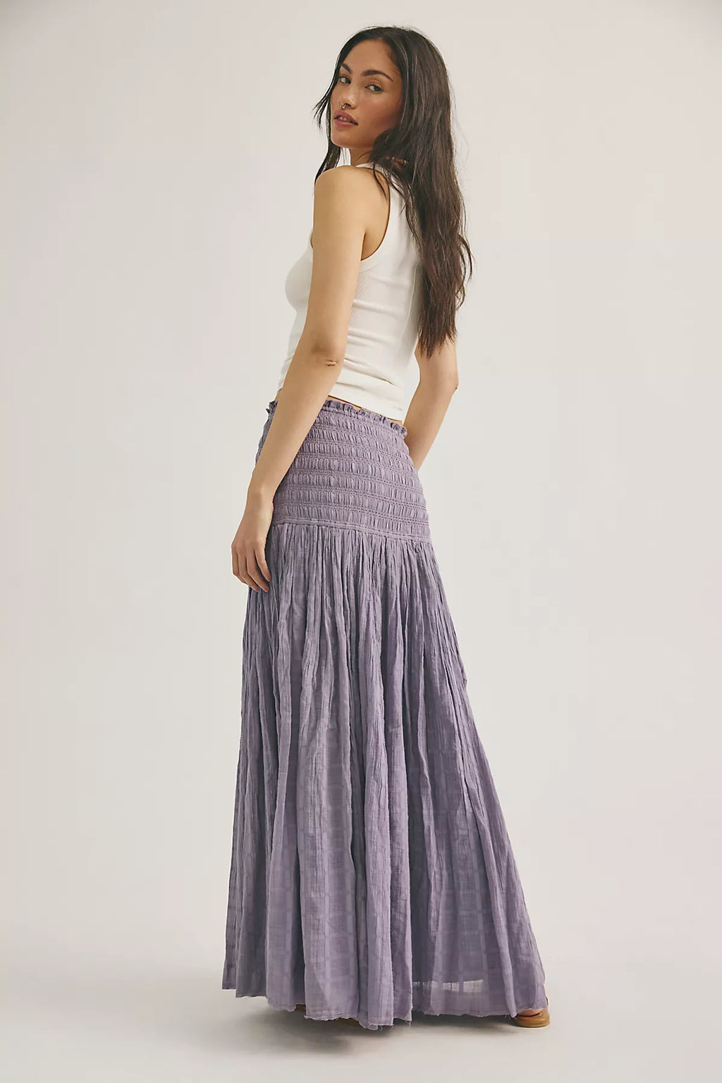 Raven Solid Convertible Maxi Skirt