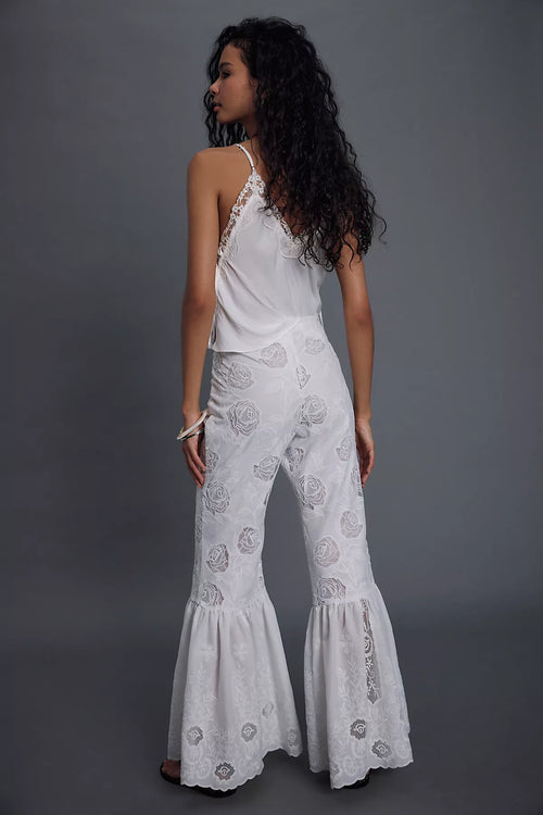 Anna Sui Cottage Rose Lace Pants