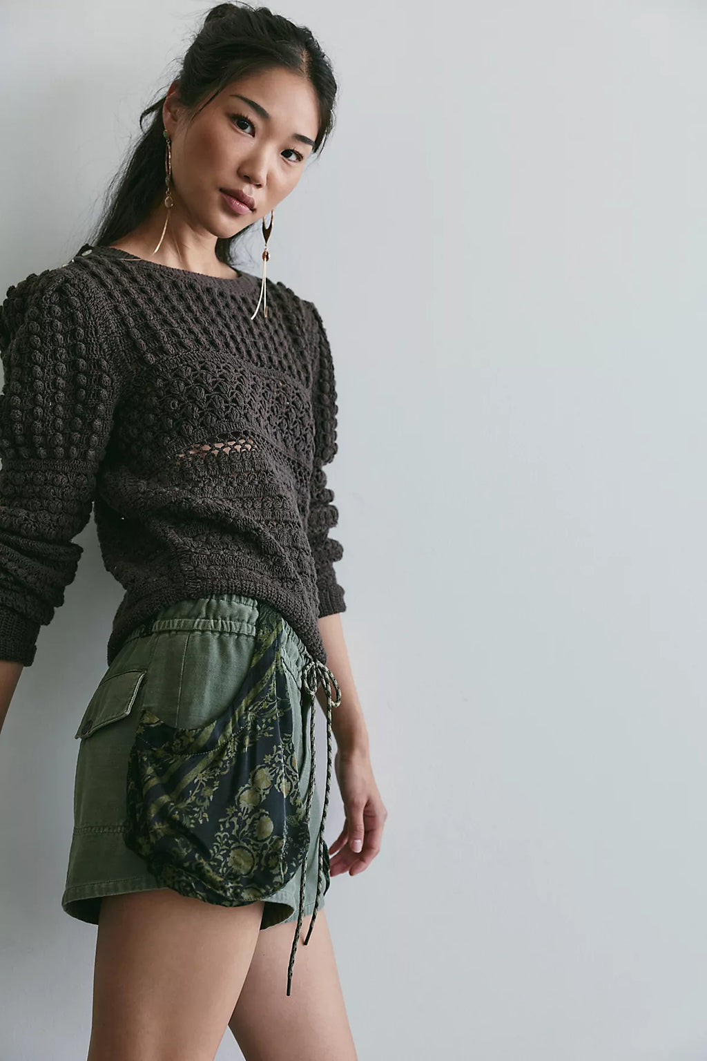 Sabrina Pull-On Scarf Shorts