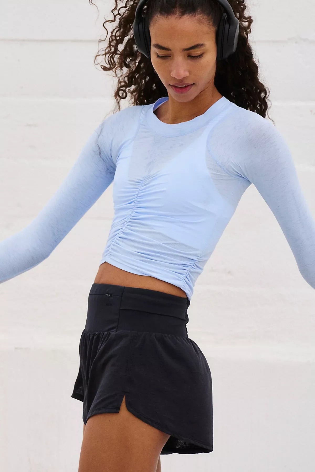 Tempo Ruched UV Protection Long Sleeve