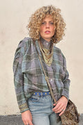 Vintage Issey Miyake Grey Plaid Shirt Selected by The Curatorial Dept.