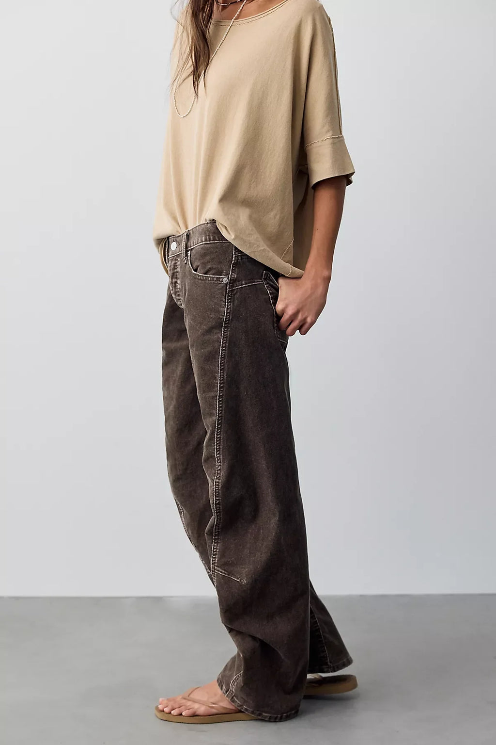 We The Free Fable Washed Cord Twisted Jeans