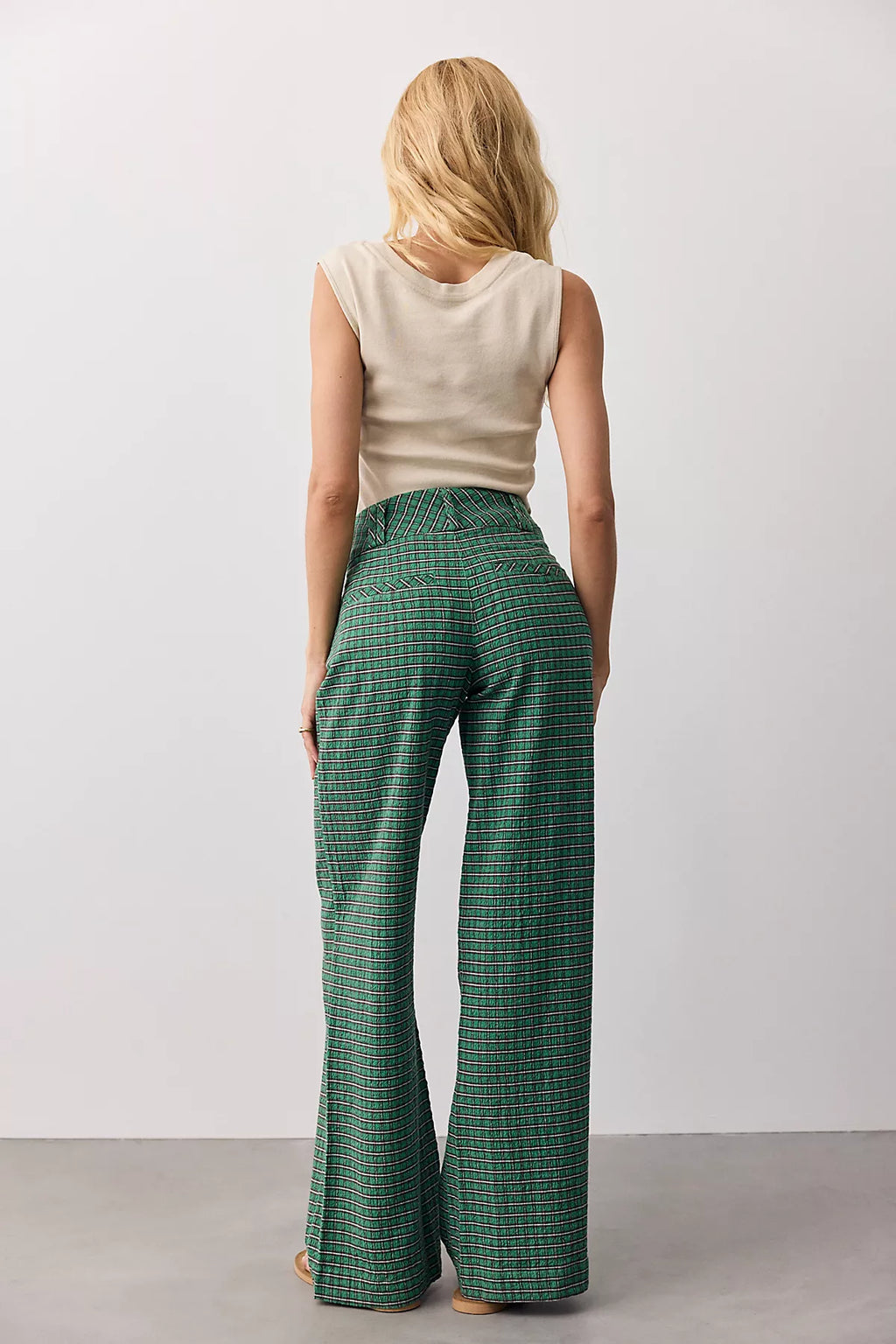 Time Flies Low-Rise Clean Trousers
