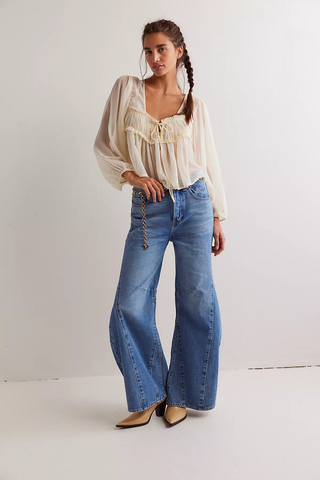 We The Free Eden High Slouchy Flare Jeans