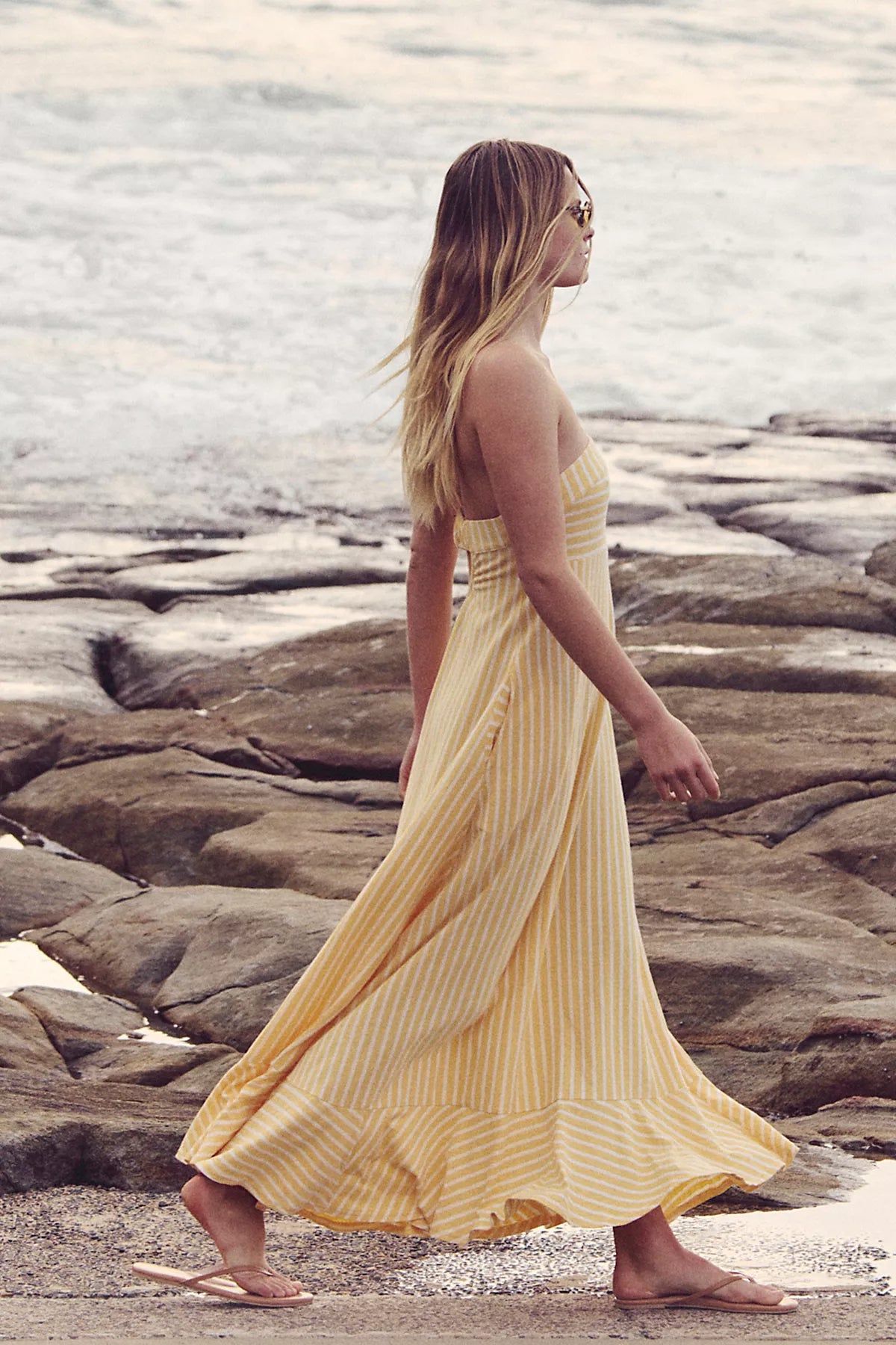 Sadie Striped Midi Dress