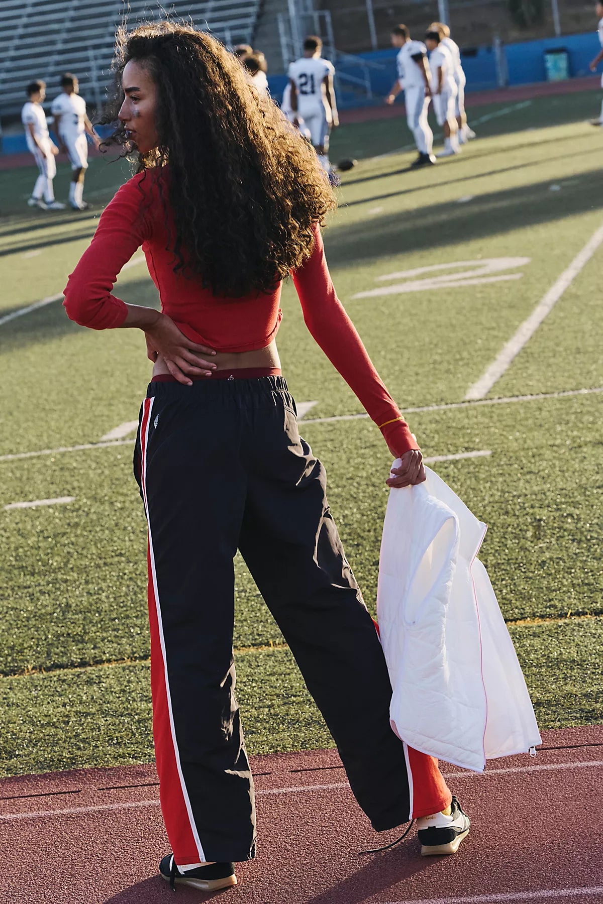 Retro Rider Fleece-Paneled Pants