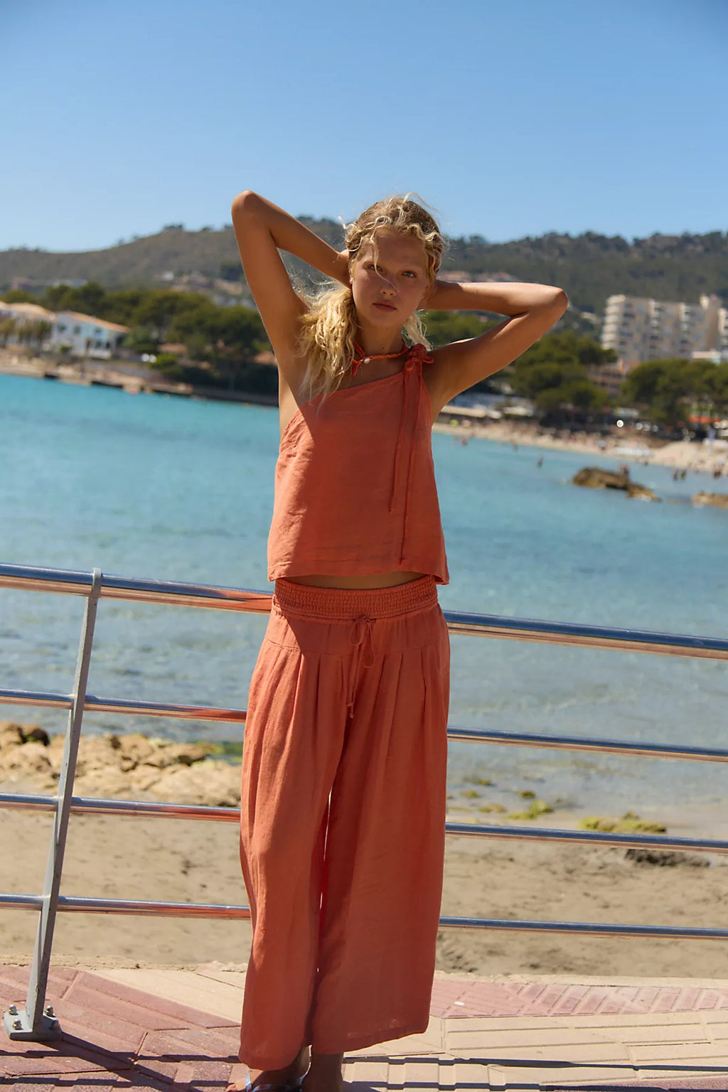 Sandshell Linen Sahara Pant Set