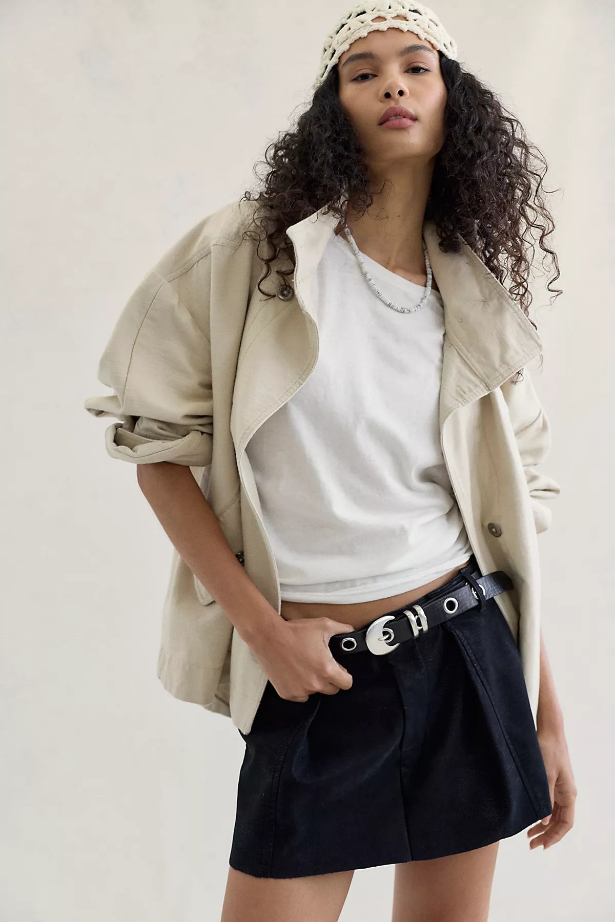 Riverfront Vegan Mini Skirt