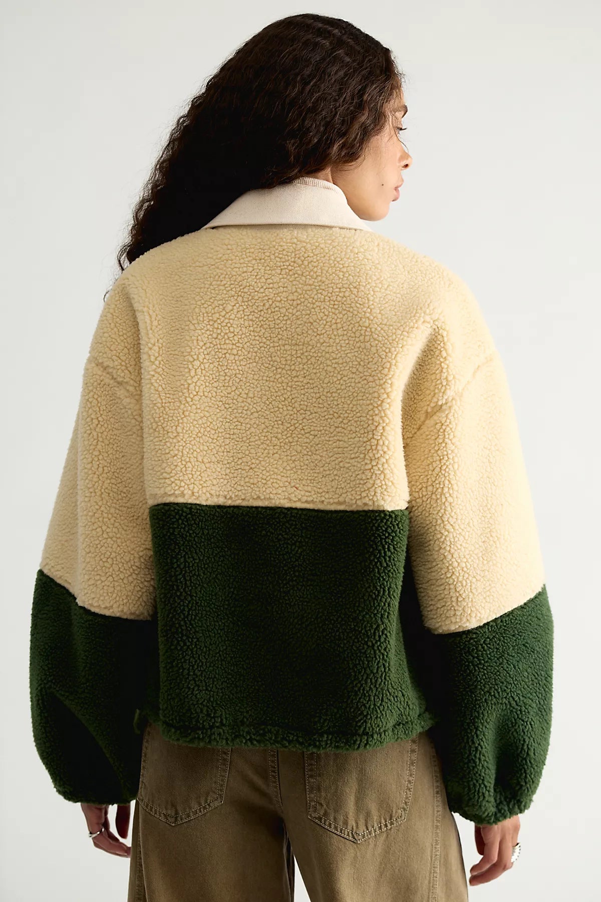 The Tiny Big Sister Color-Blocked Fleece Jacket