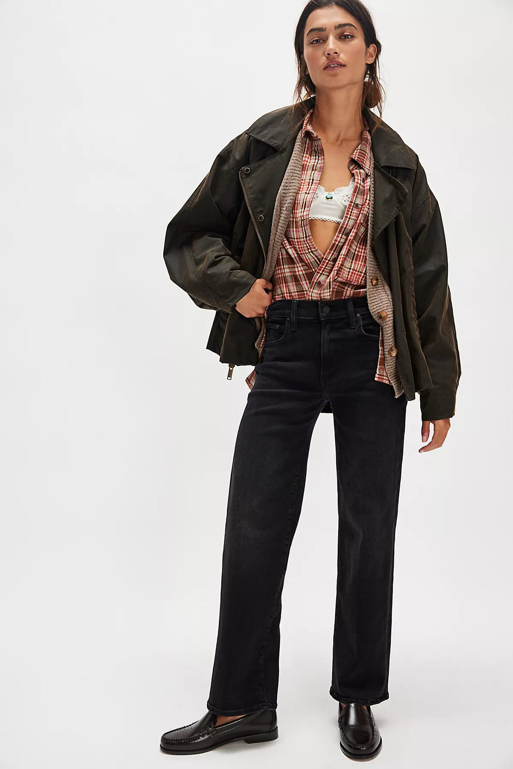 MOTHER The Mid-Rise Rambler Zip Jeans