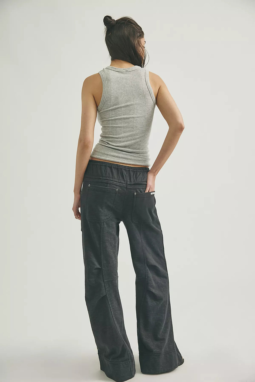 We The Free Sky Riser Knit Wide-Leg Pull-On Pants