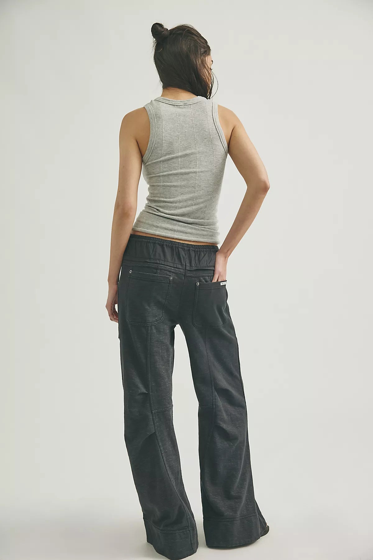 We The Free Sky Riser Knit Wide-Leg Pull-On Pants