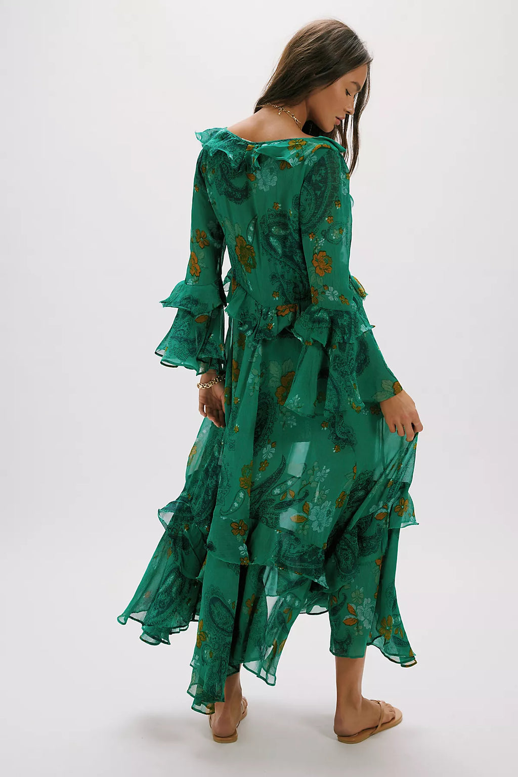 Paisley Petals Maxi Dress