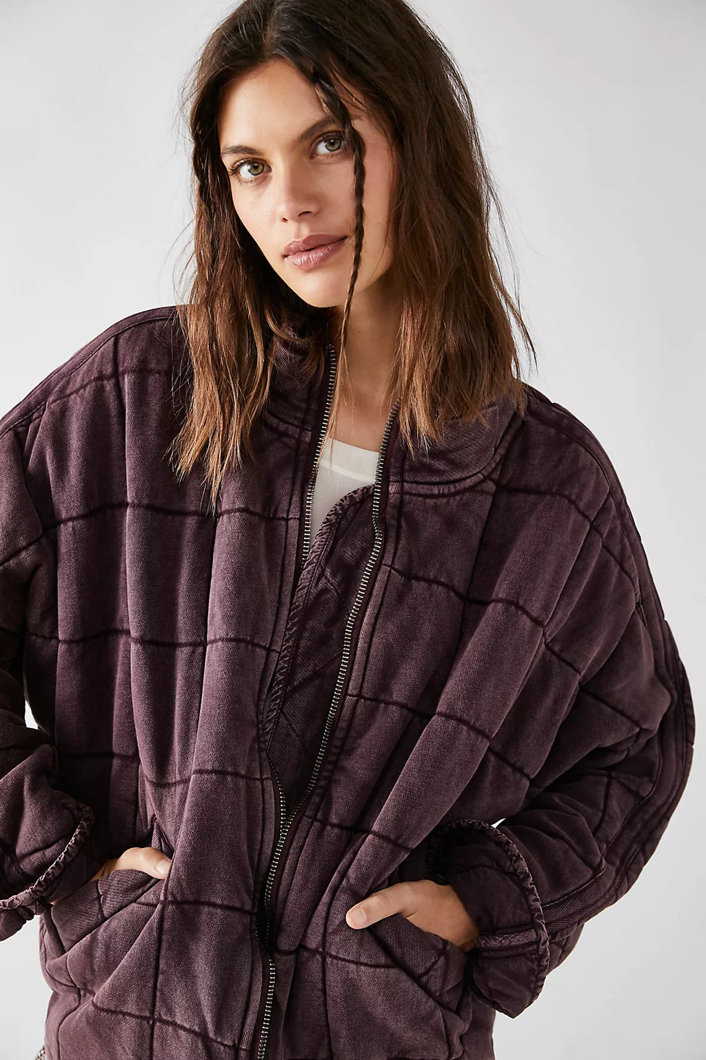 Dolman Quilted Knit Jacket