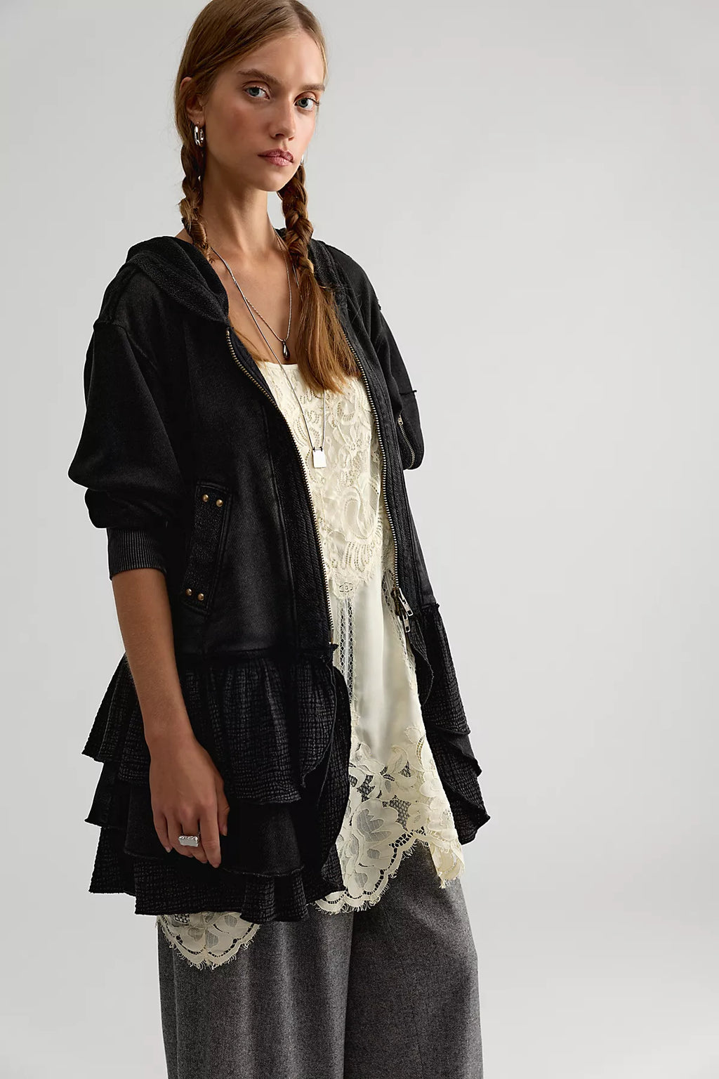 Piece Of Cake Zip-Up Cardi