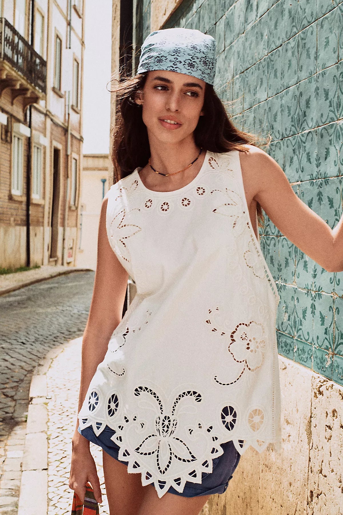Reina Cutwork Tunic