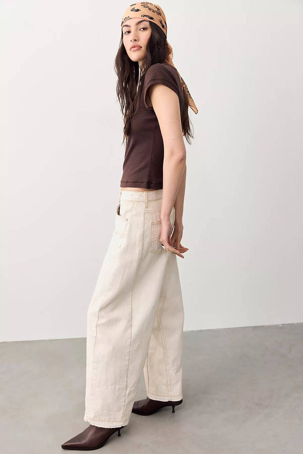 We The Free Monroe Coated Wide-Leg Jeans