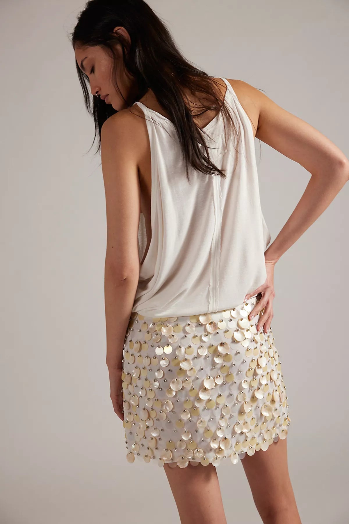Tach Clothing Cleo Sequin Mini Skirt