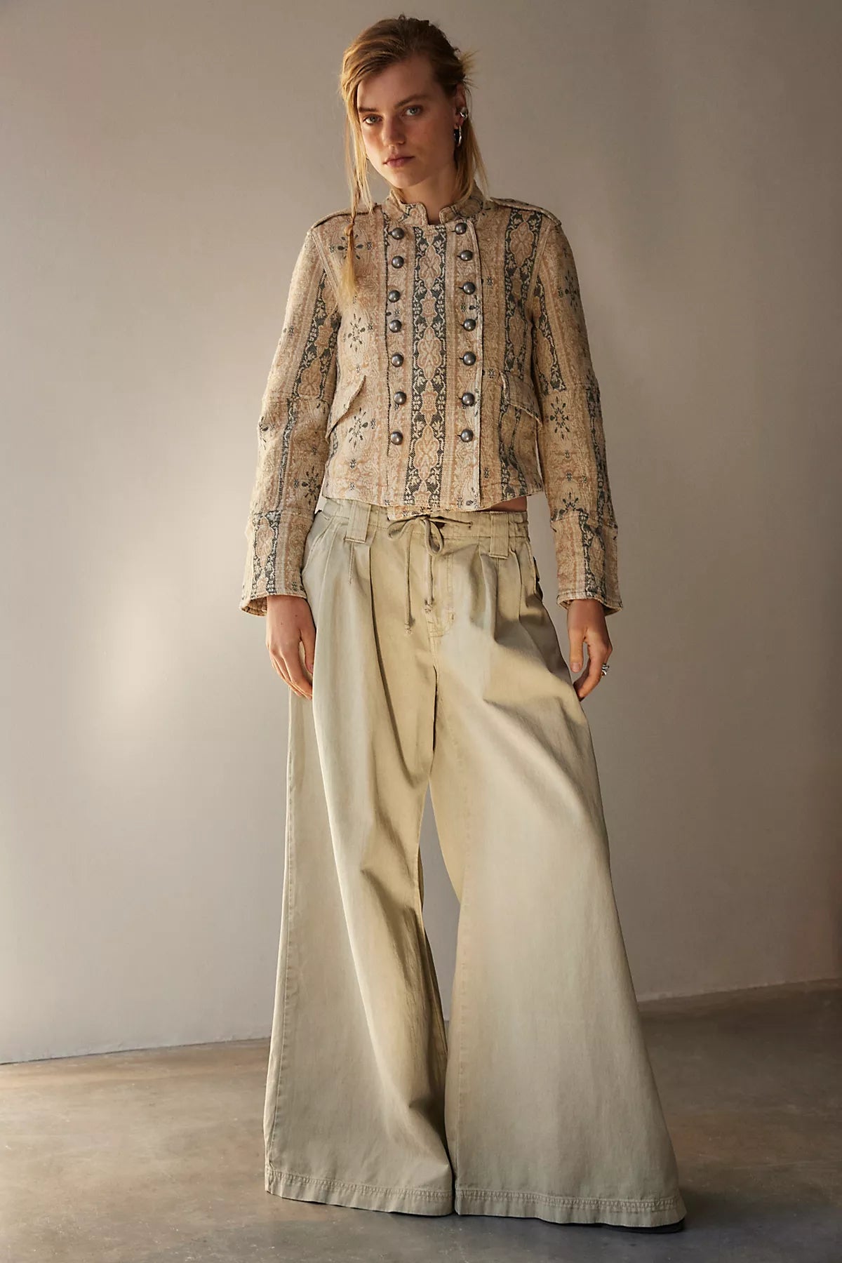 Julien Wide-Leg Chino Trousers