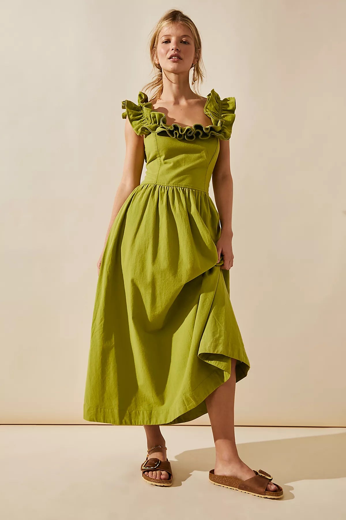 Ruffle It Up Midi Dress