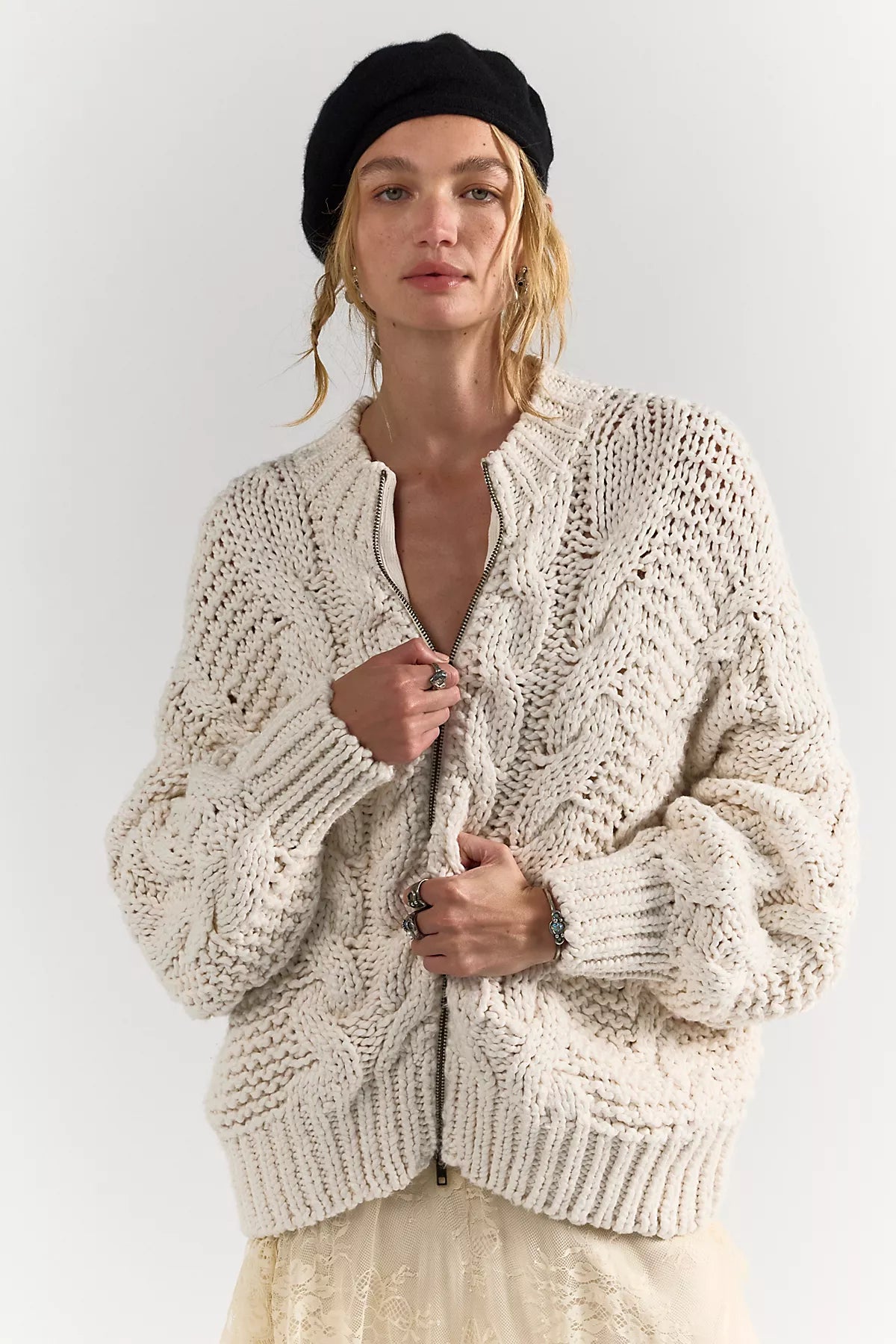 Lola Cable Knit Cardi