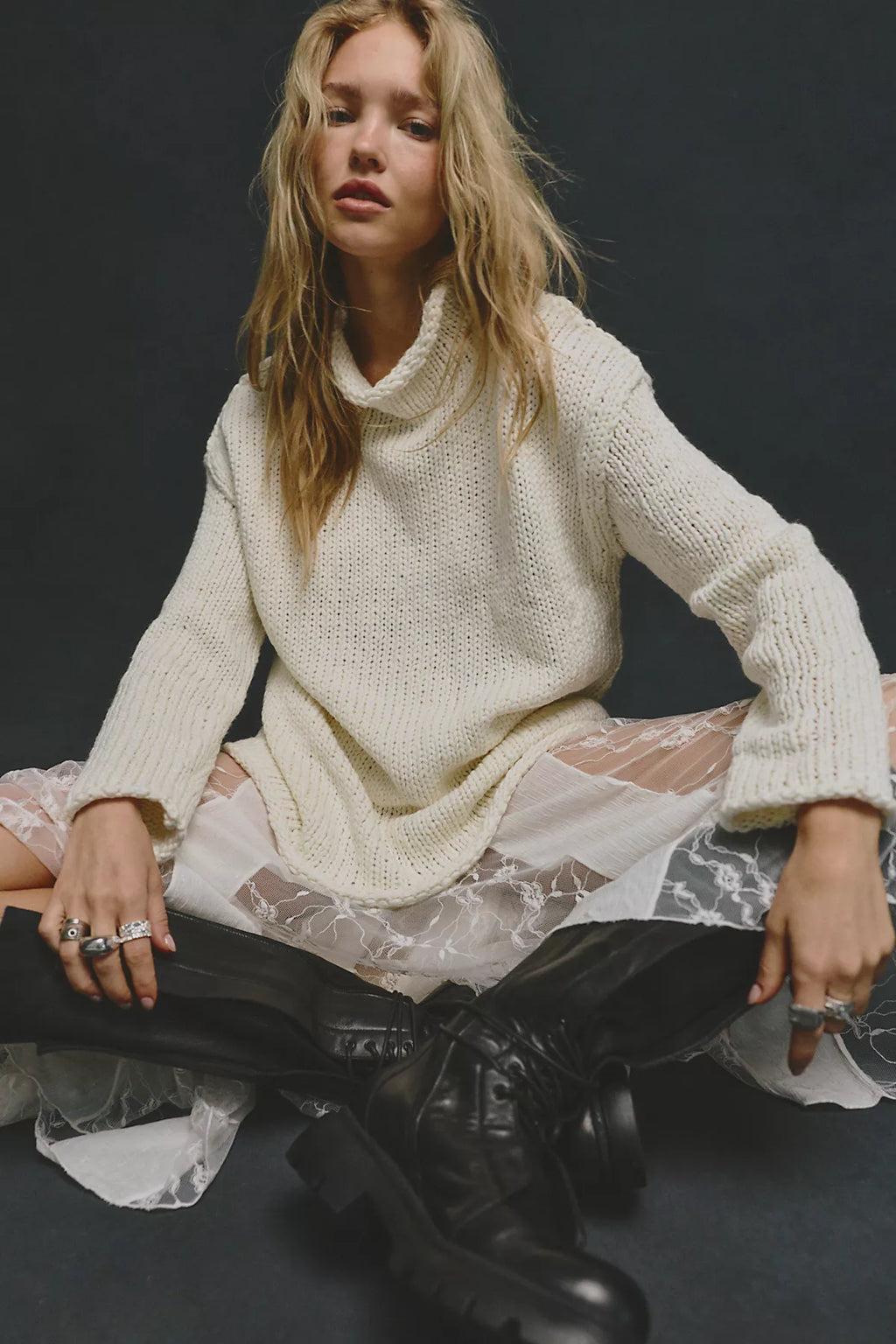 Opal Rollneck Knit Tunic