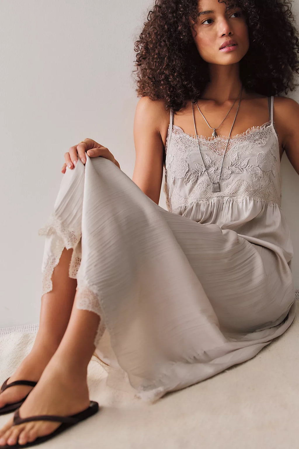 Table for Two Midi Slip Dress