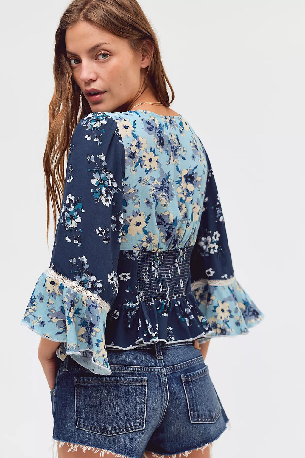 Stella Mixed Print Top