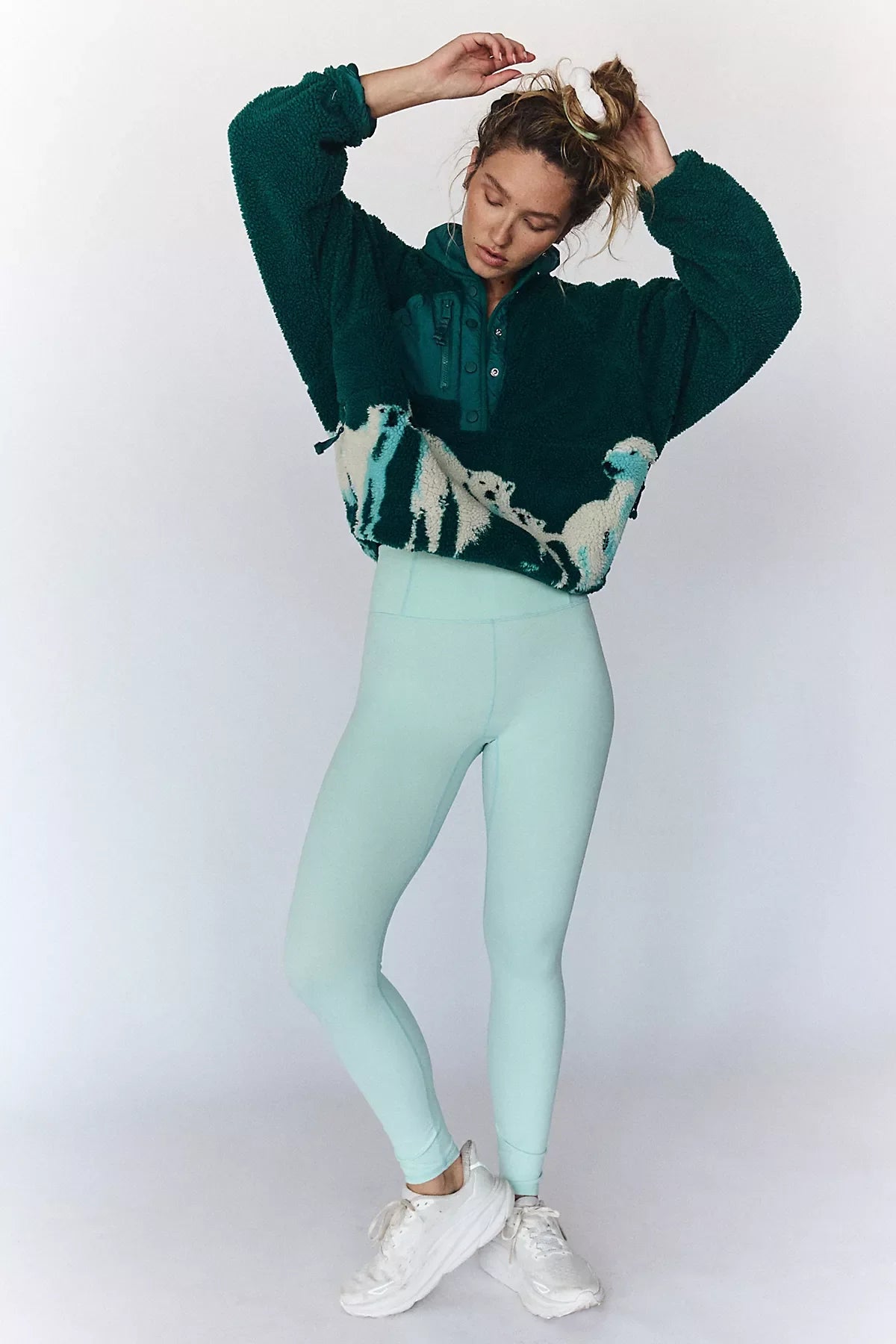 Hit The Slopes Printed Fleece Pullover