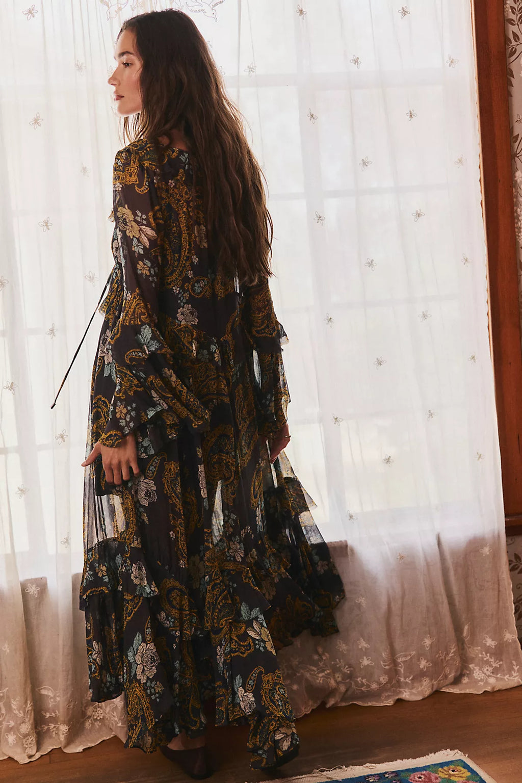 Paisley Petals Maxi Dress