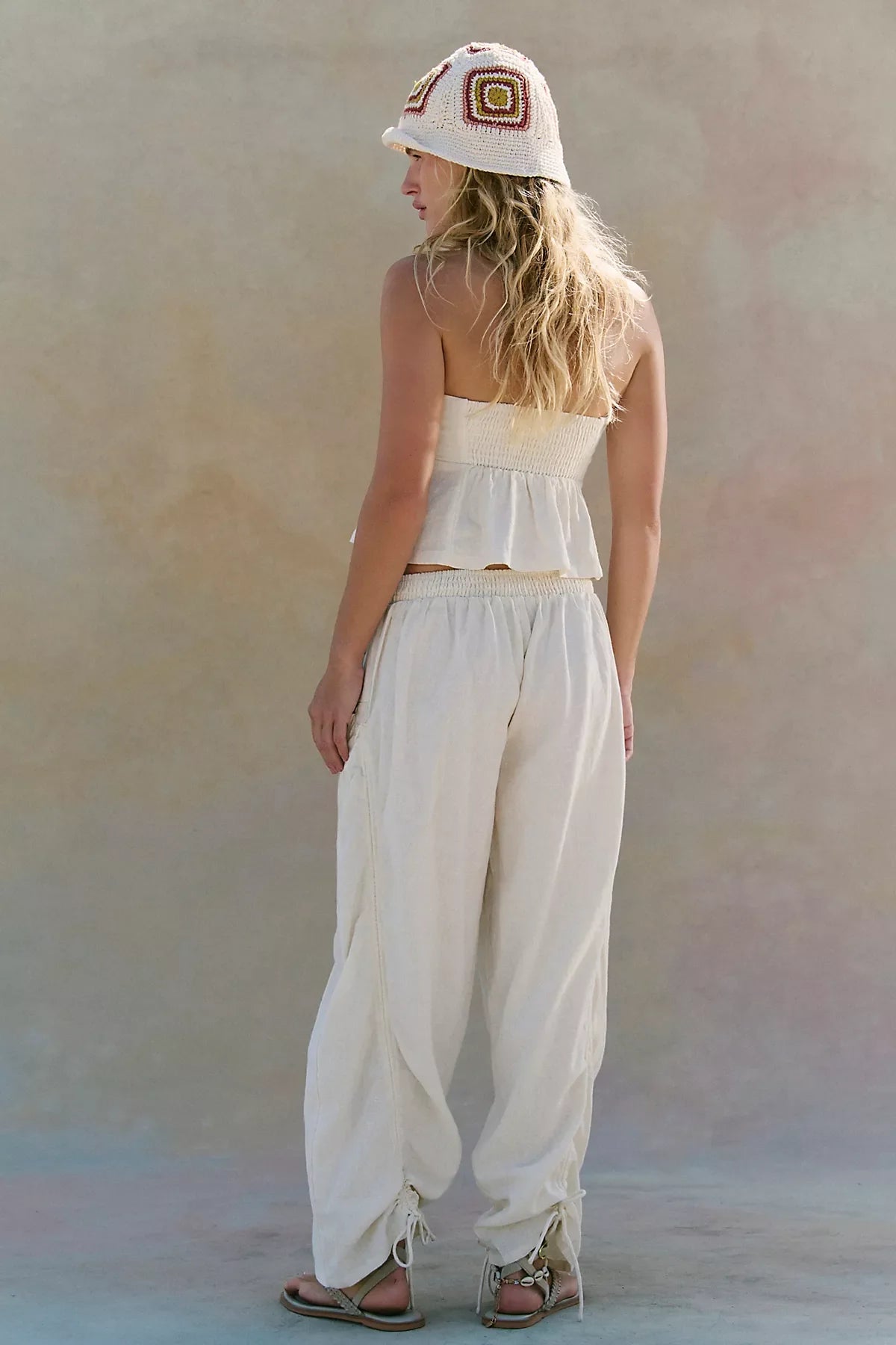 Lunasol Cotton-Linen Pant Set