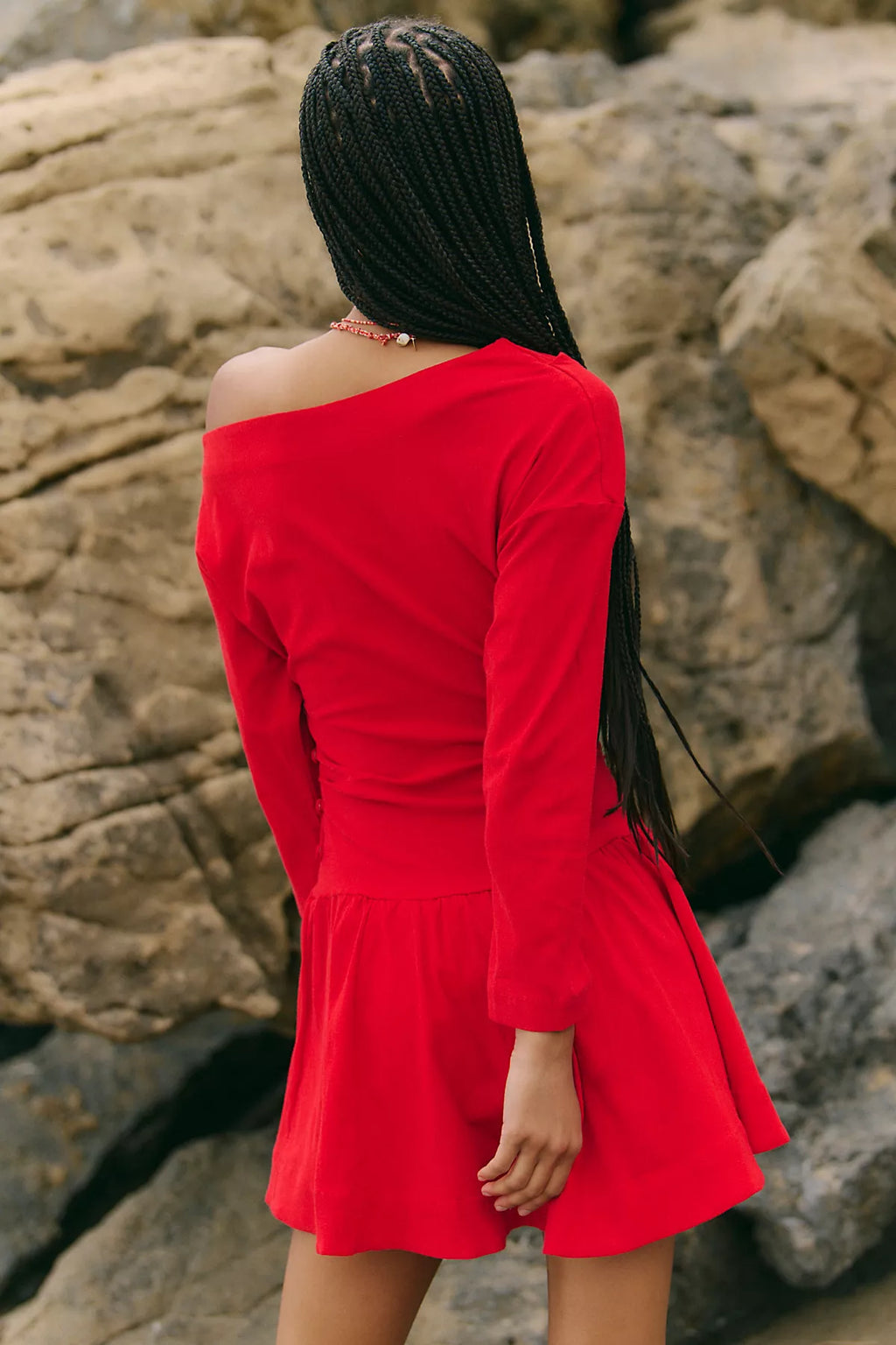 Junie Drop-Waist Mini Dress