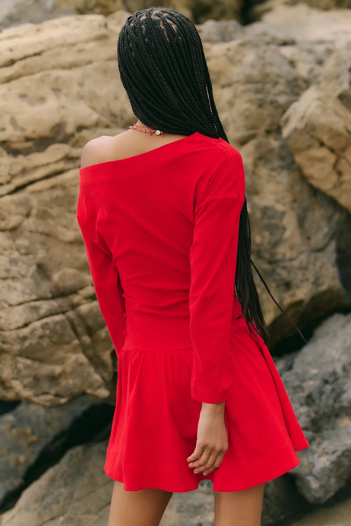 Junie Drop-Waist Mini Dress