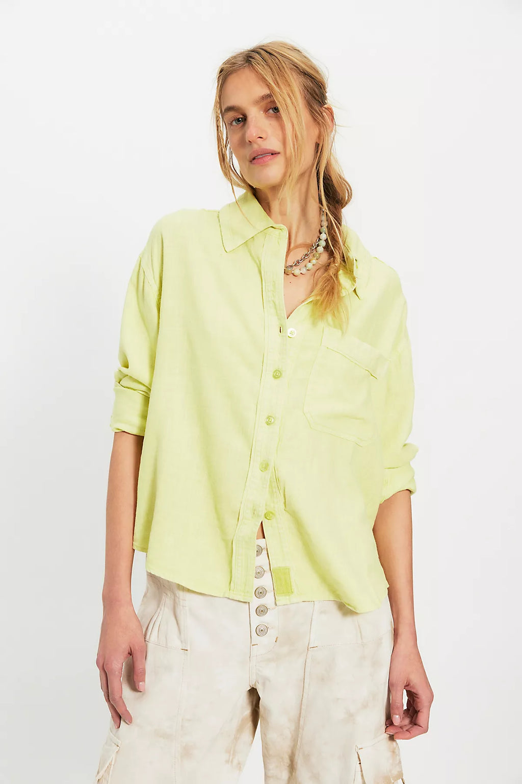 We The Free Laurel Linen Button Down Top