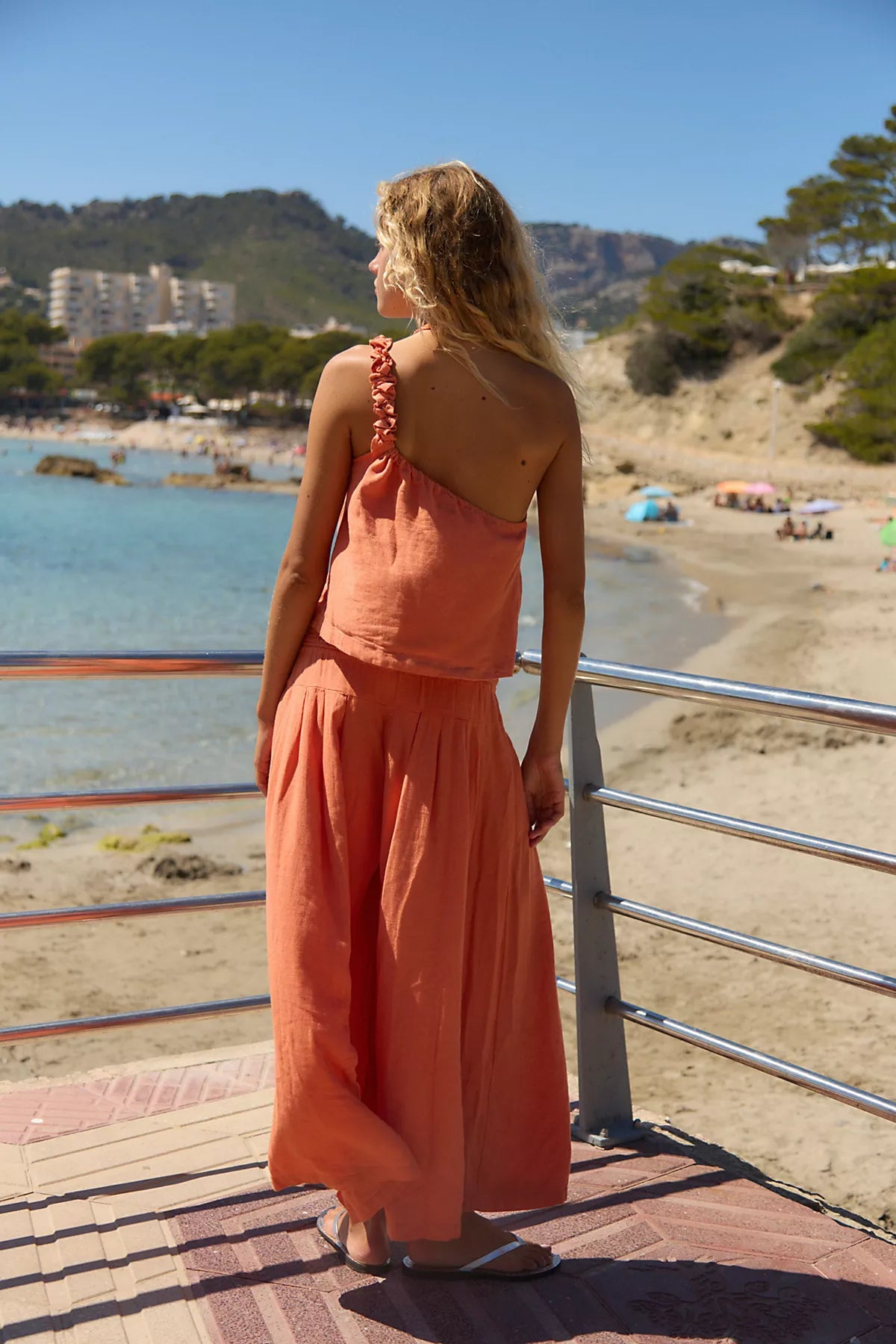 Sandshell Linen Sahara Pant Set