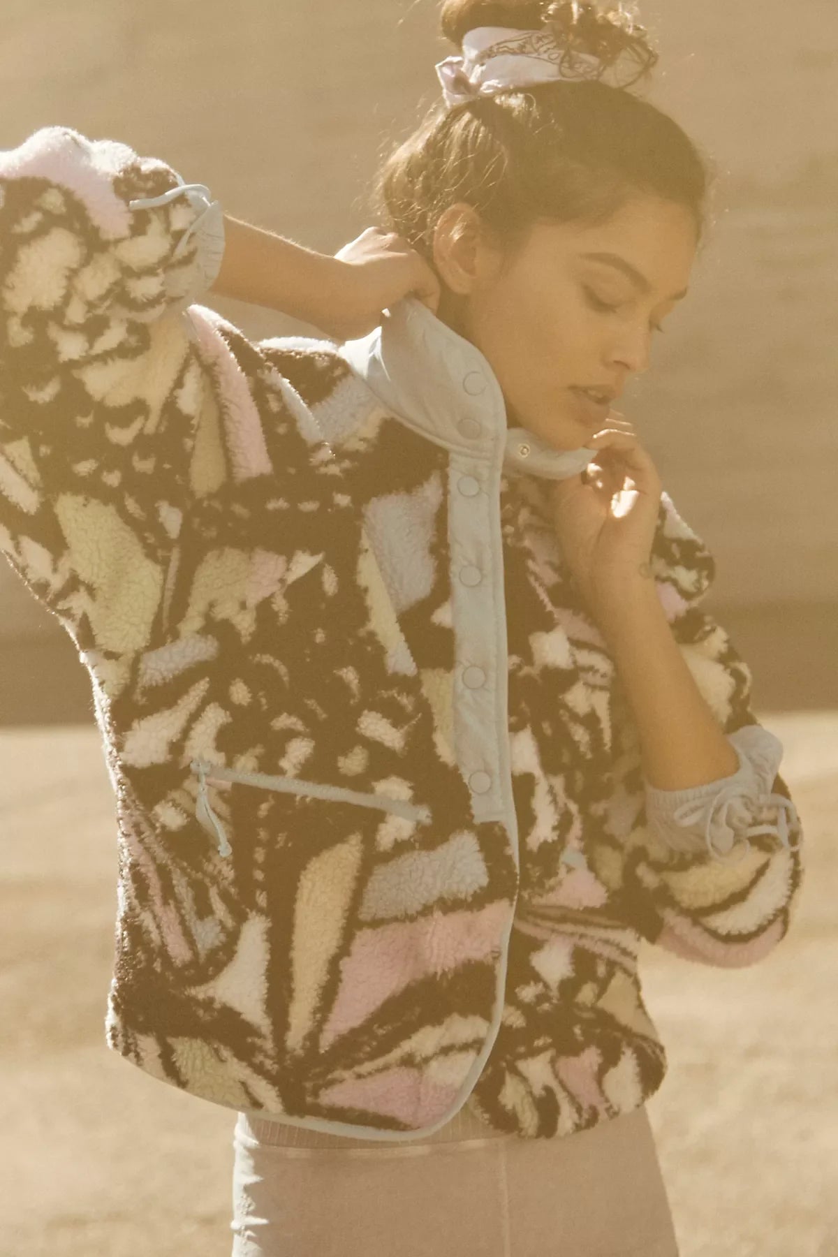Hit The Slopes Printed Fleece Jacket