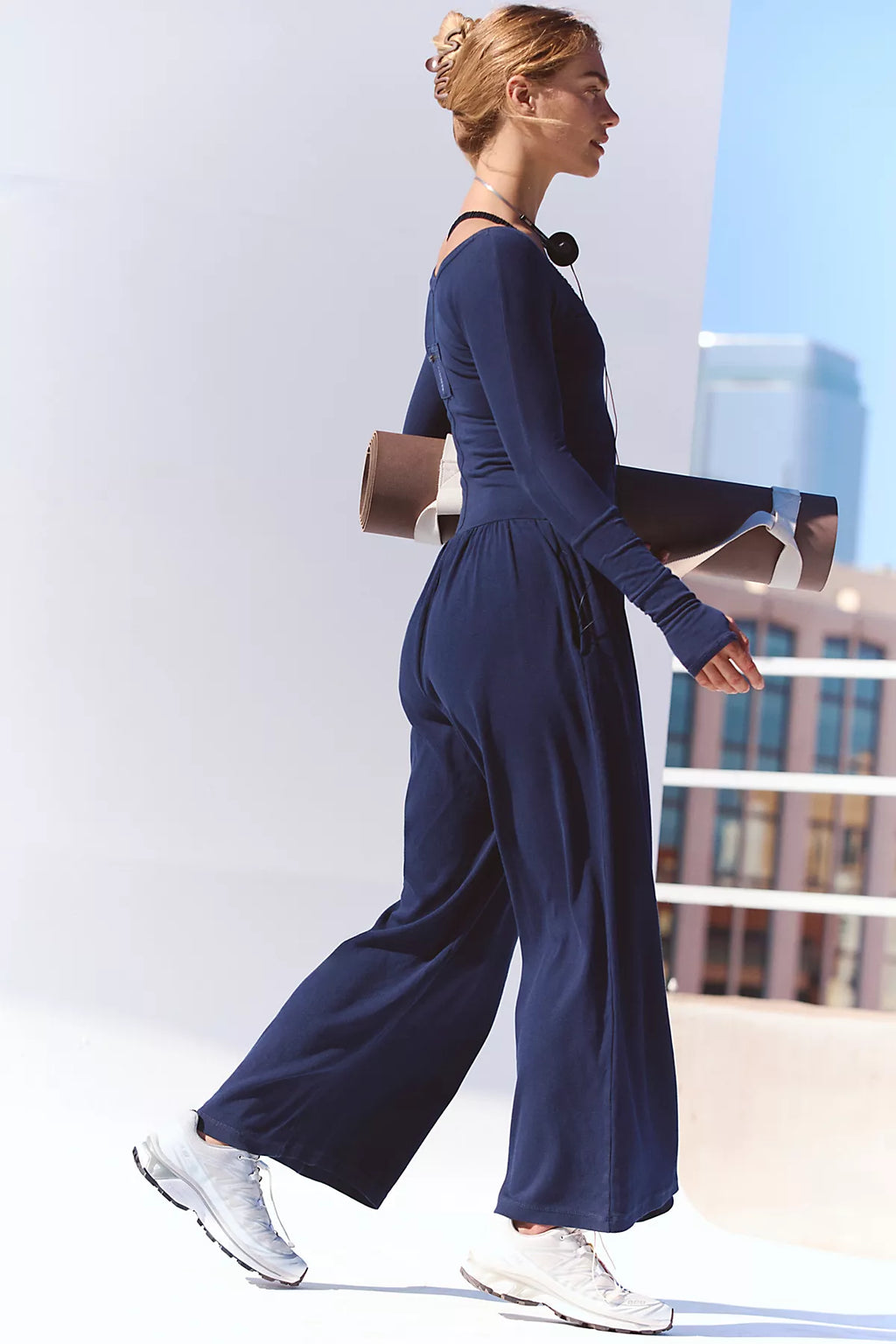 Hot Shot Wide-Leg Onesie