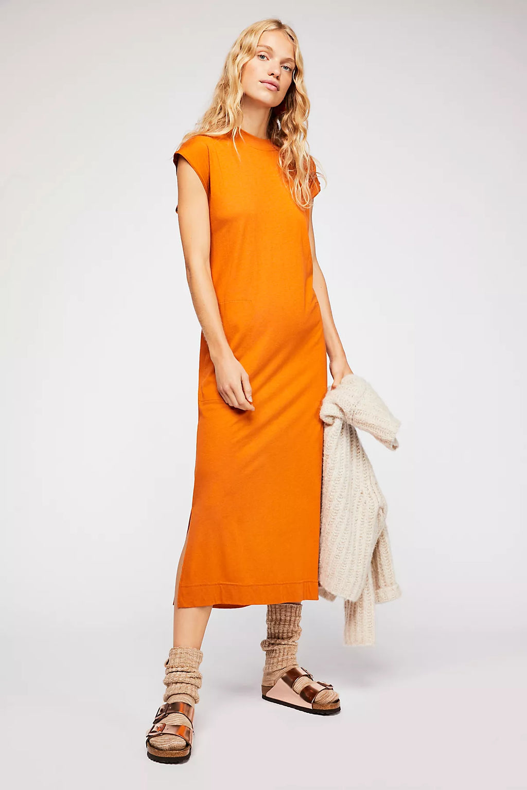 All Day Long Midi T-Shirt Dress