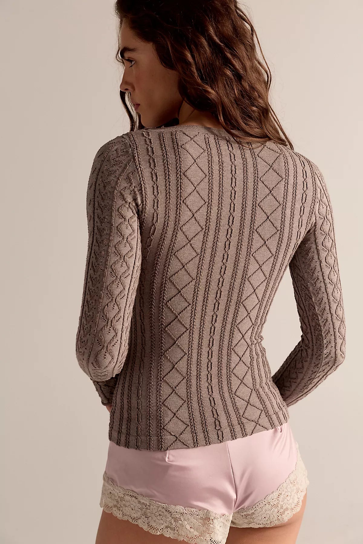 So Soft Seamless Modal Cable Long Sleeve