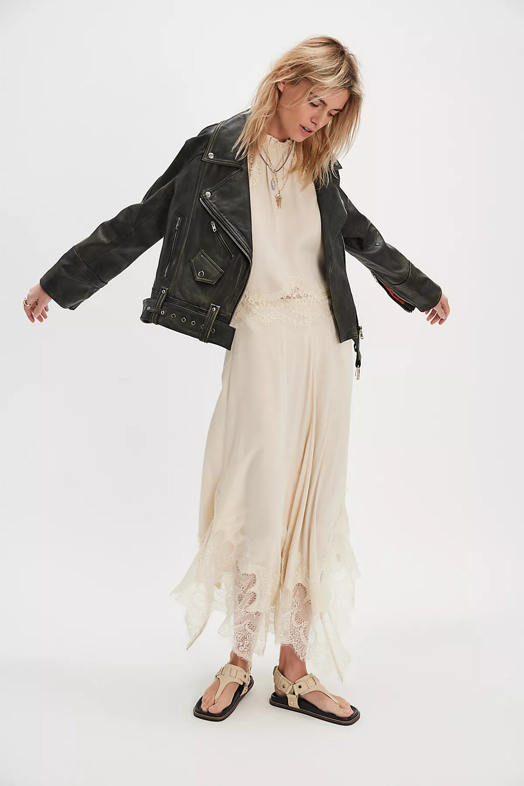 We The Free Mina Leather Jacket