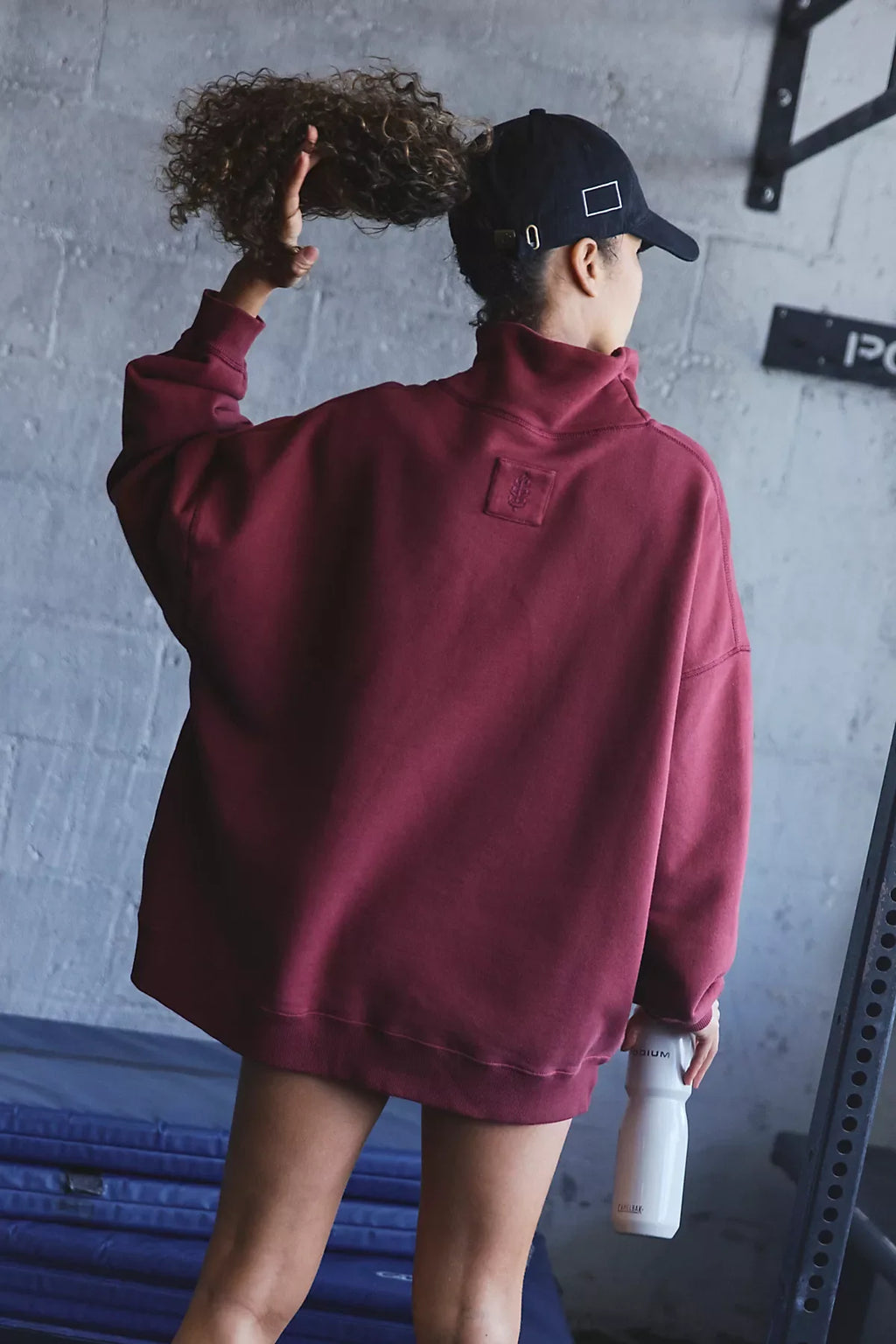 A Cut Above Mock Neck Pullover Sweatshirt