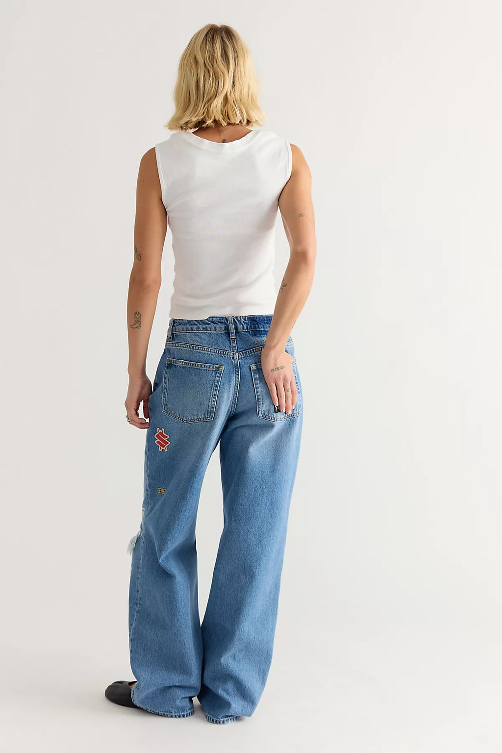Ksubi Patched Low Rider Jeans