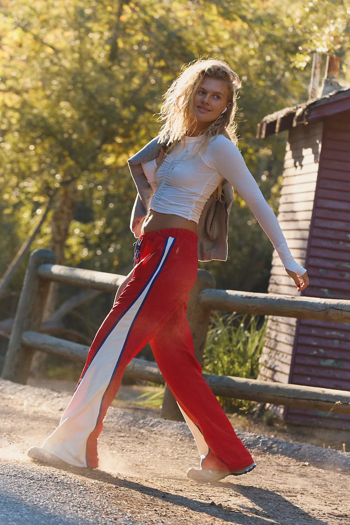 Retro Rider Fleece-Paneled Pants