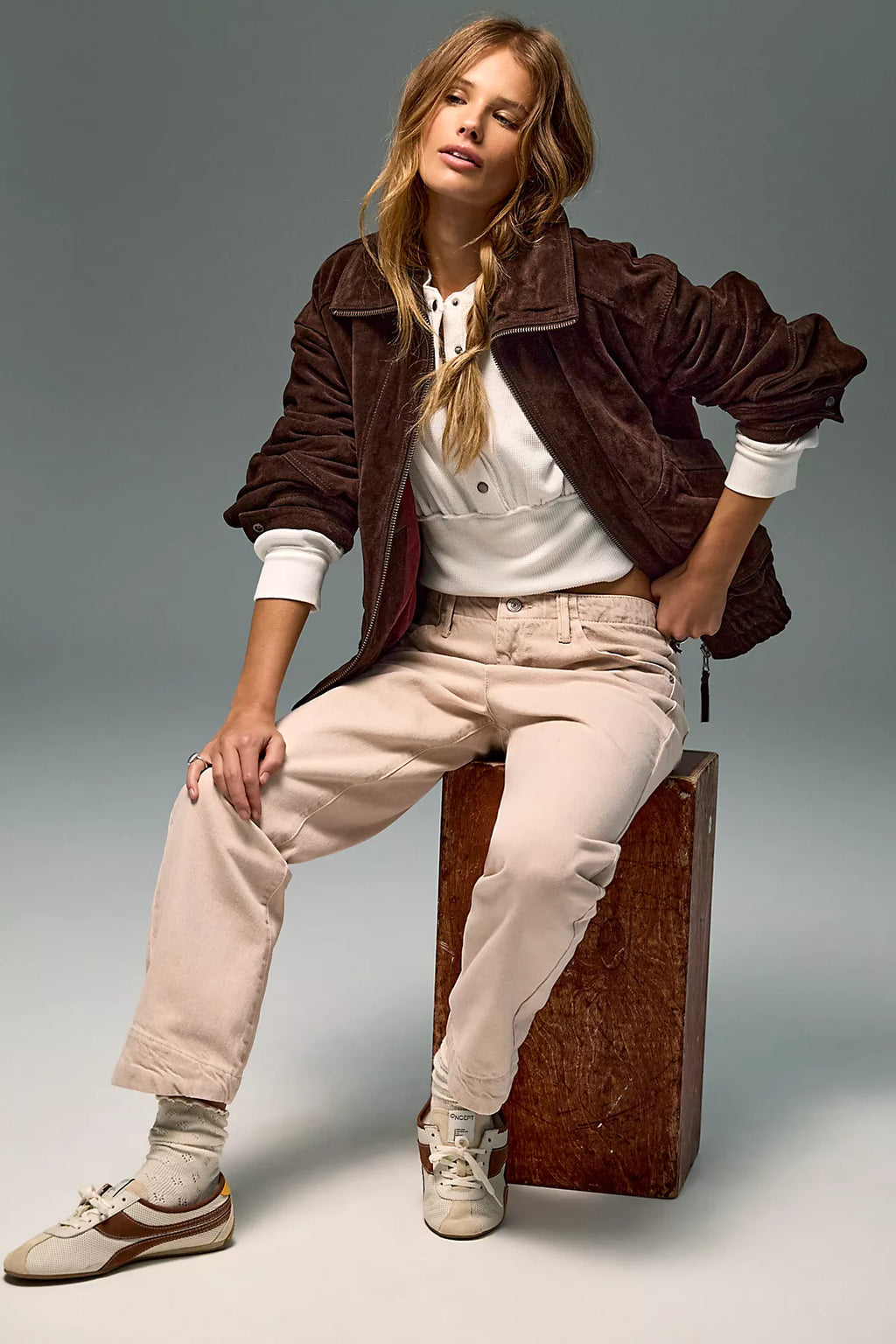 We The Free Leona Low-Rise Twisted Slim Jeans