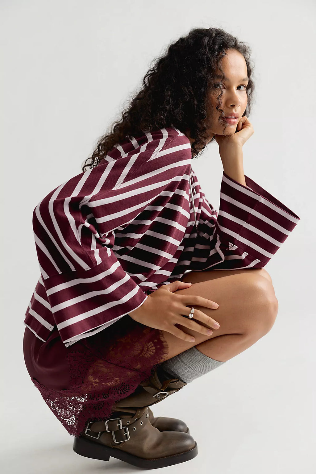 We The Free Atlas Dolman Striped Long Sleeve Top