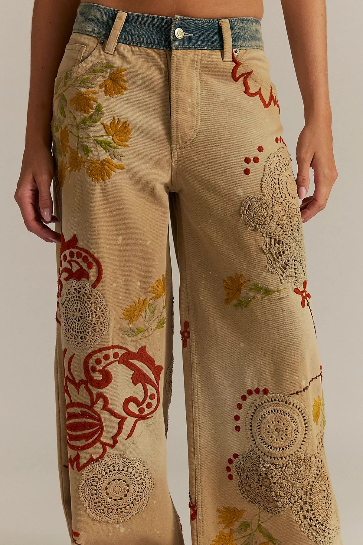 We The Free Falling Love Wide-Leg Jeans