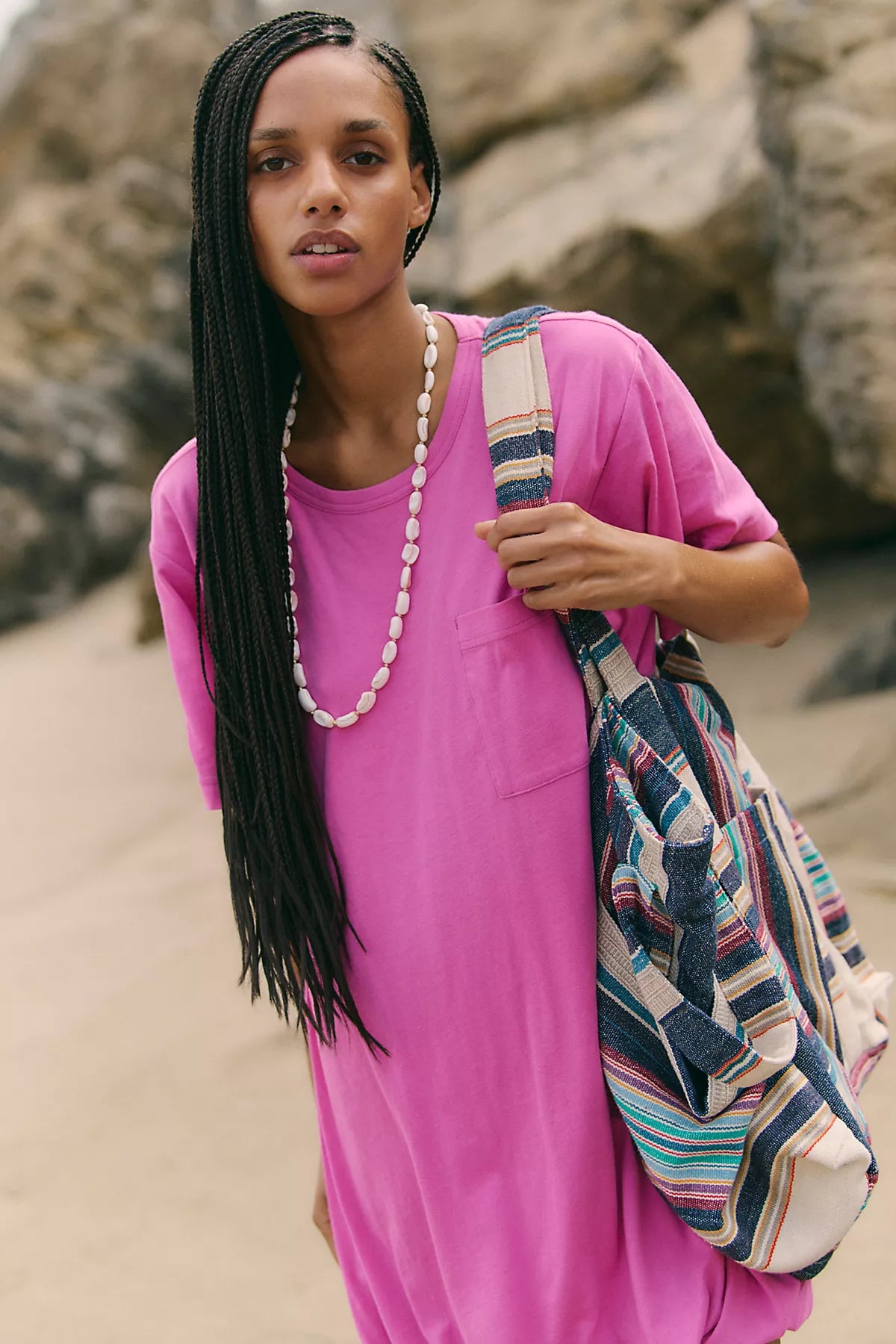 Shorebound Cotton-Jersey Mini Dress