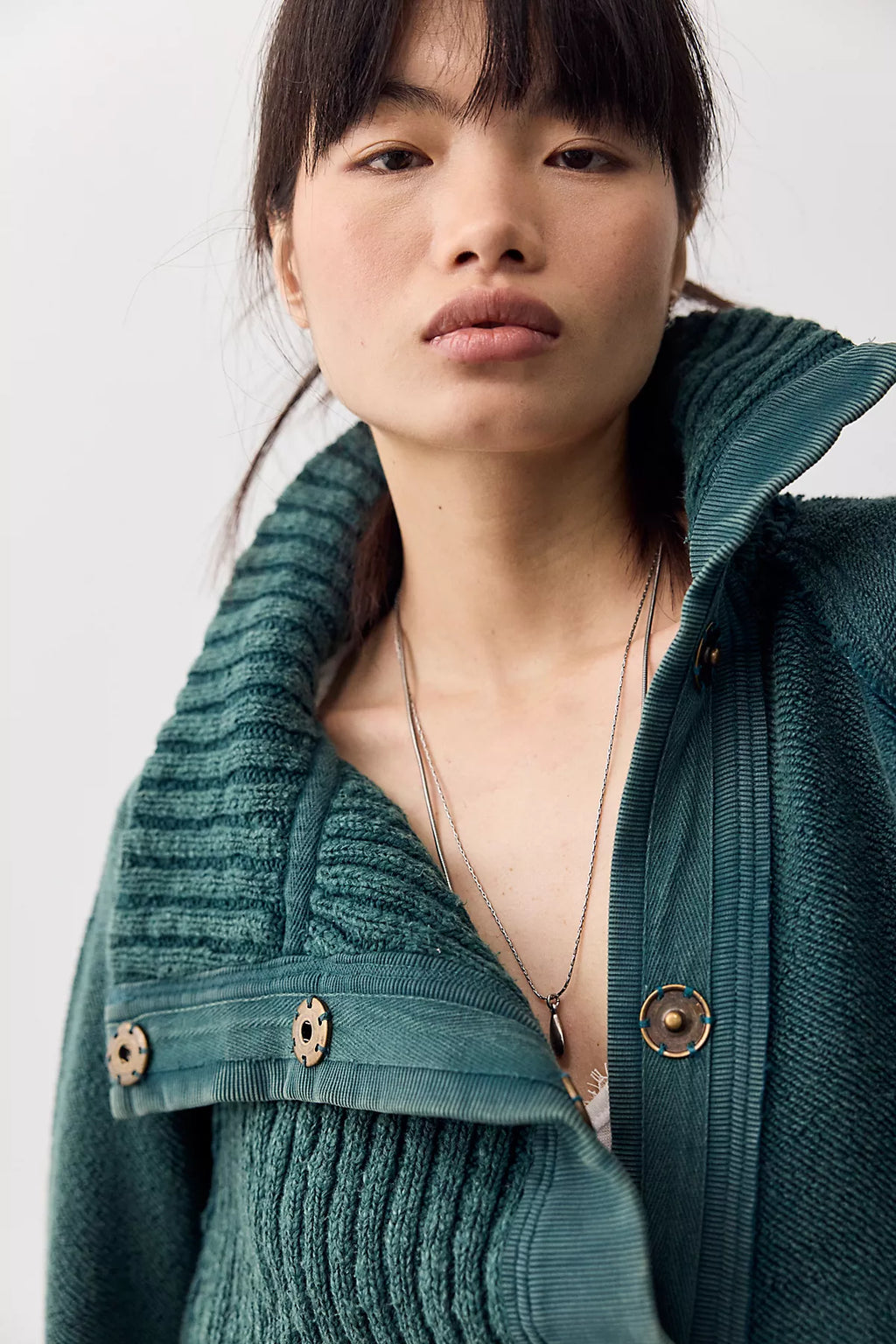We The Free Annie Cozy Funnel-Neck Cardi