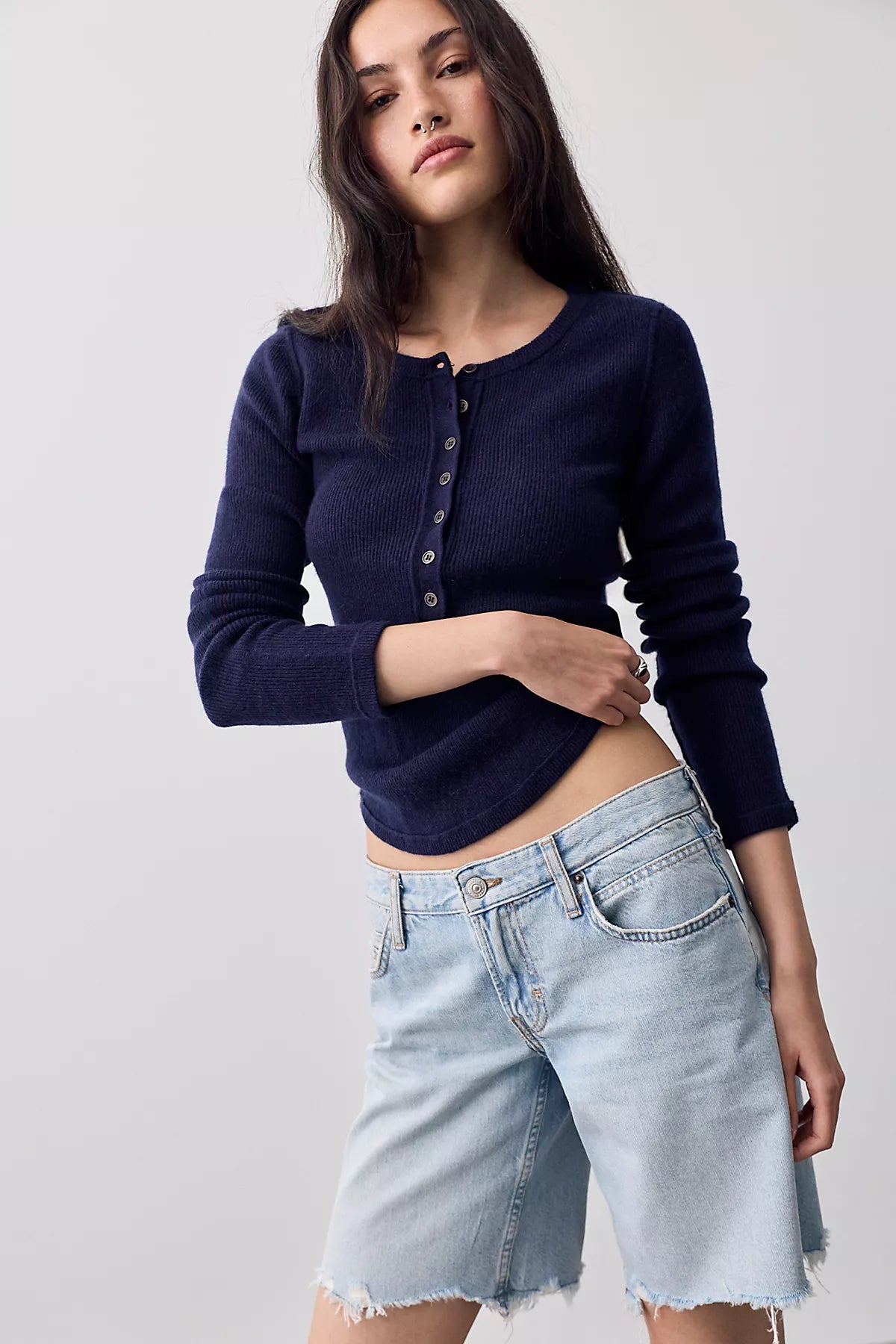We The Free Hudson Solid Cashmere Henley